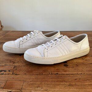 A.P.C. WHITE LEATHER SNEAKERS MENS SIZE 45